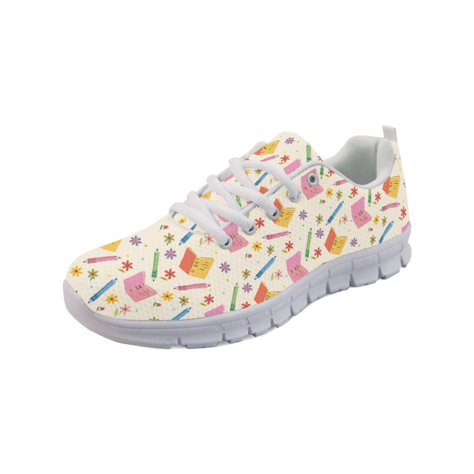 حذاء رياضي كاجوال بطبعة زهور م - مراجعة Women Shoes Tennis وسعره