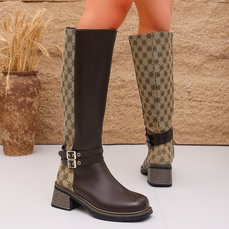 أحذية ركوب طويلة نسائية بكعب س - مراجعة Knee High Boots Women وسعره
