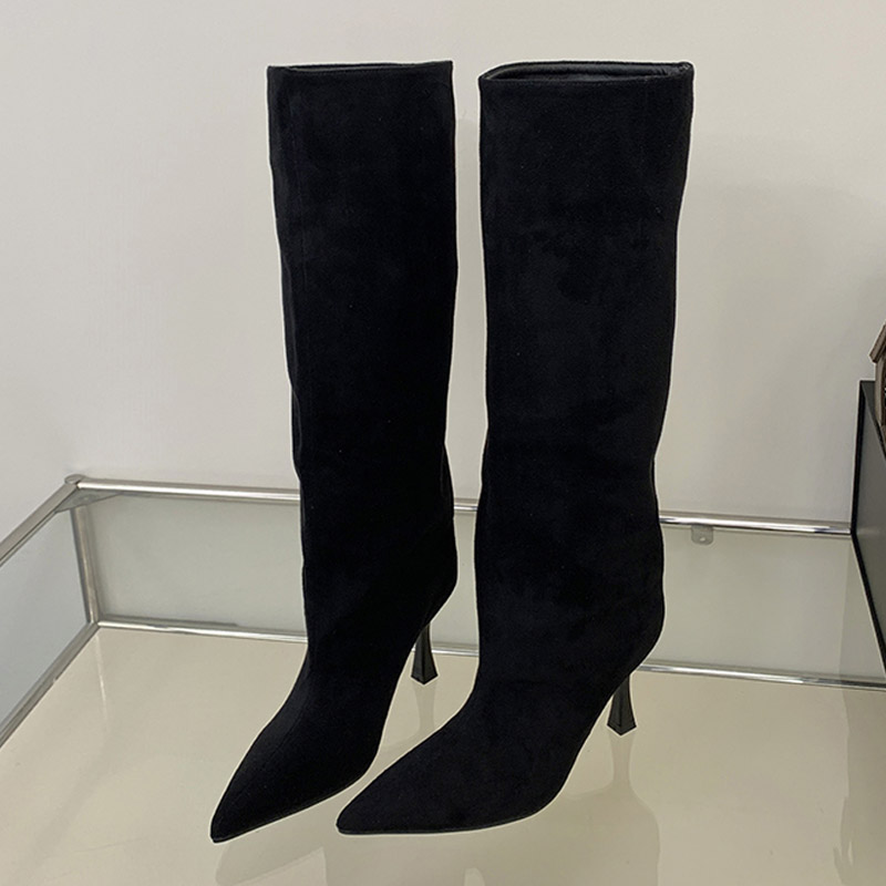أحذية شتوية بتصميم كلاسيكي من  - مراجعة Knee High Boots Women وسعره