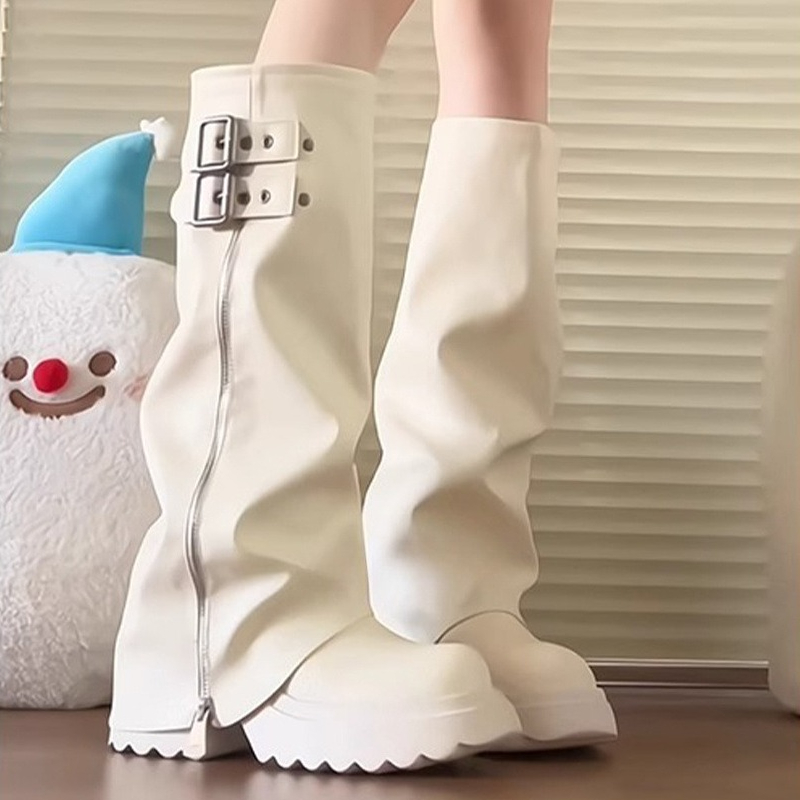 فاسق نمط الربط سميكة القاع الن - مراجعة Knee High Boots Women وسعره