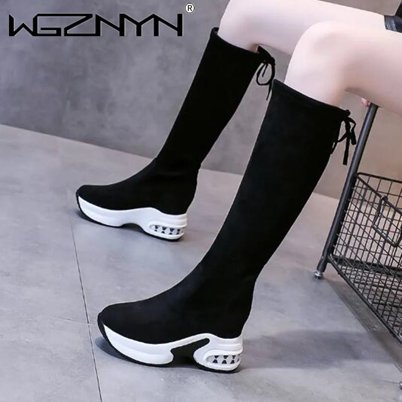 شتاء دافئ مكتنزة منصة أحذية طو - مراجعة Knee High Boots Women وسعره
