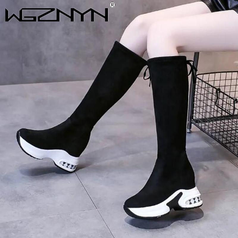 شتاء دافئ مكتنزة منصة أحذية طو - مراجعة Knee High Boots Women وسعره