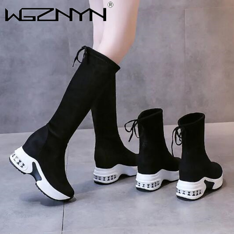 شتاء دافئ مكتنزة منصة أحذية طو - مراجعة Knee High Boots Women وسعره
