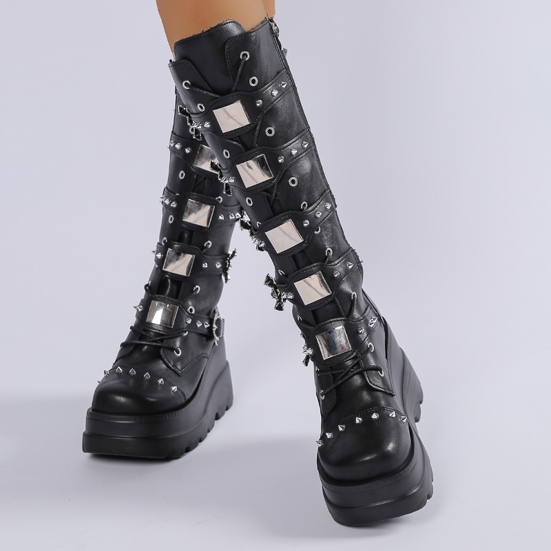 أحذية طويلة للركبة باللون الأس - مراجعة Knee High Boots Women وسعره