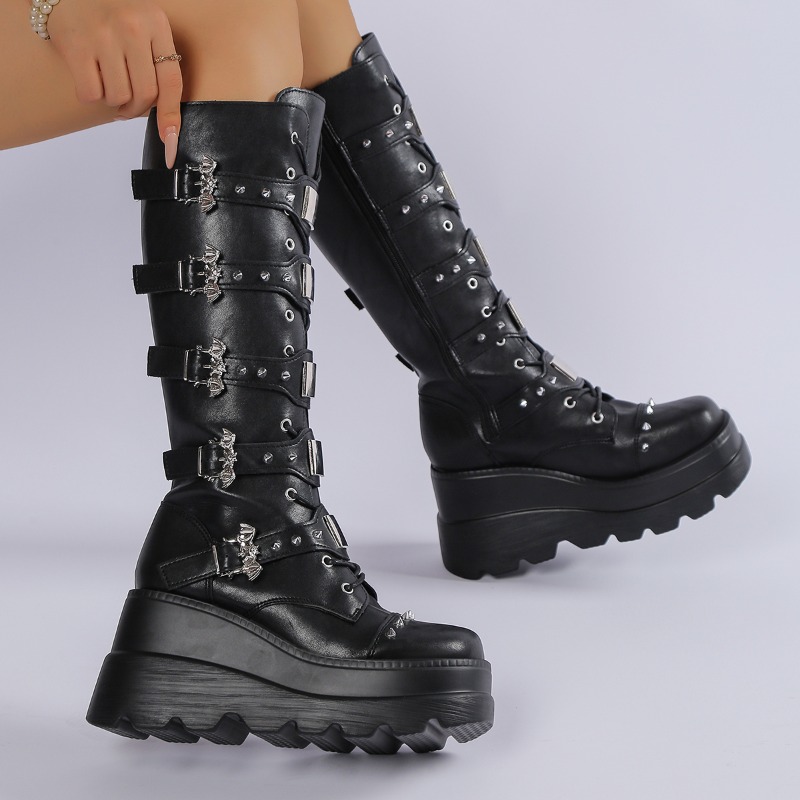 أحذية طويلة للركبة باللون الأس - مراجعة Knee High Boots Women وسعره