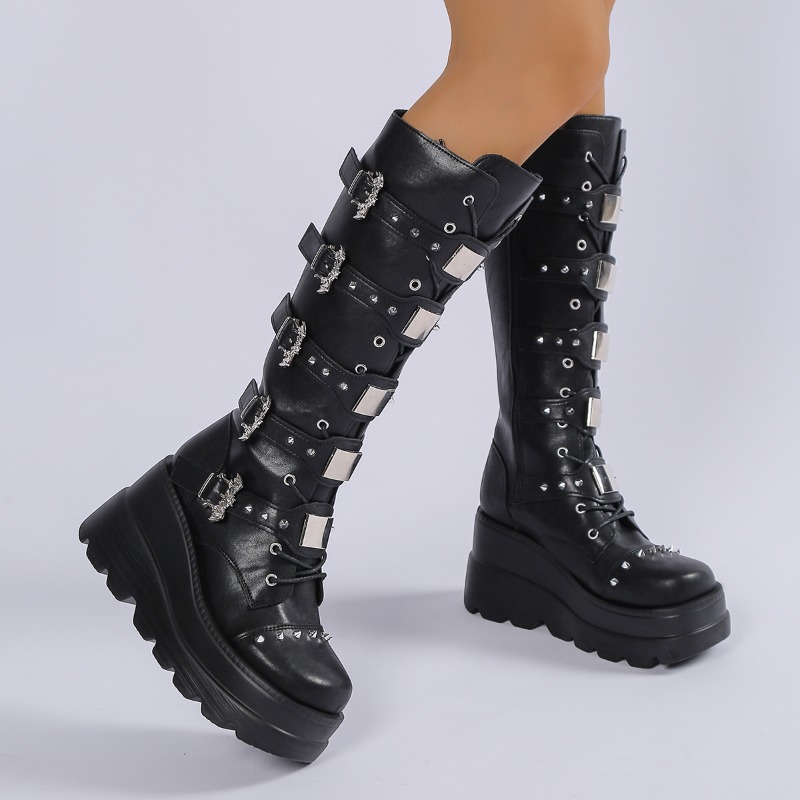 أحذية طويلة للركبة باللون الأس - مراجعة Knee High Boots Women وسعره