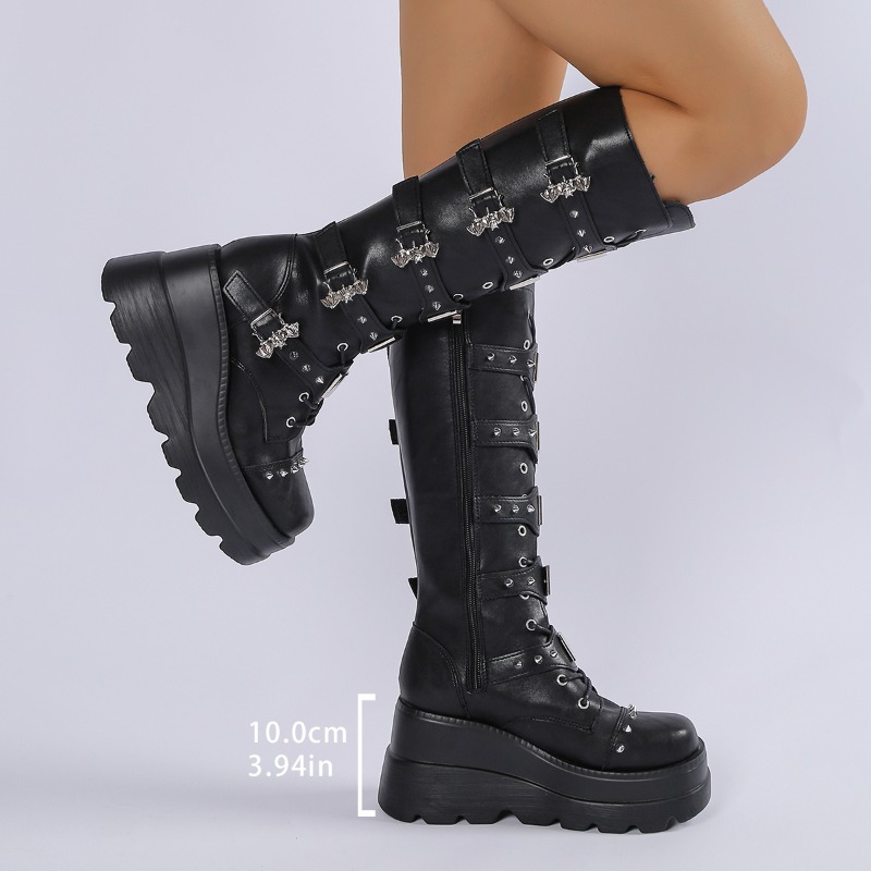 أحذية طويلة للركبة باللون الأس - مراجعة Knee High Boots Women وسعره